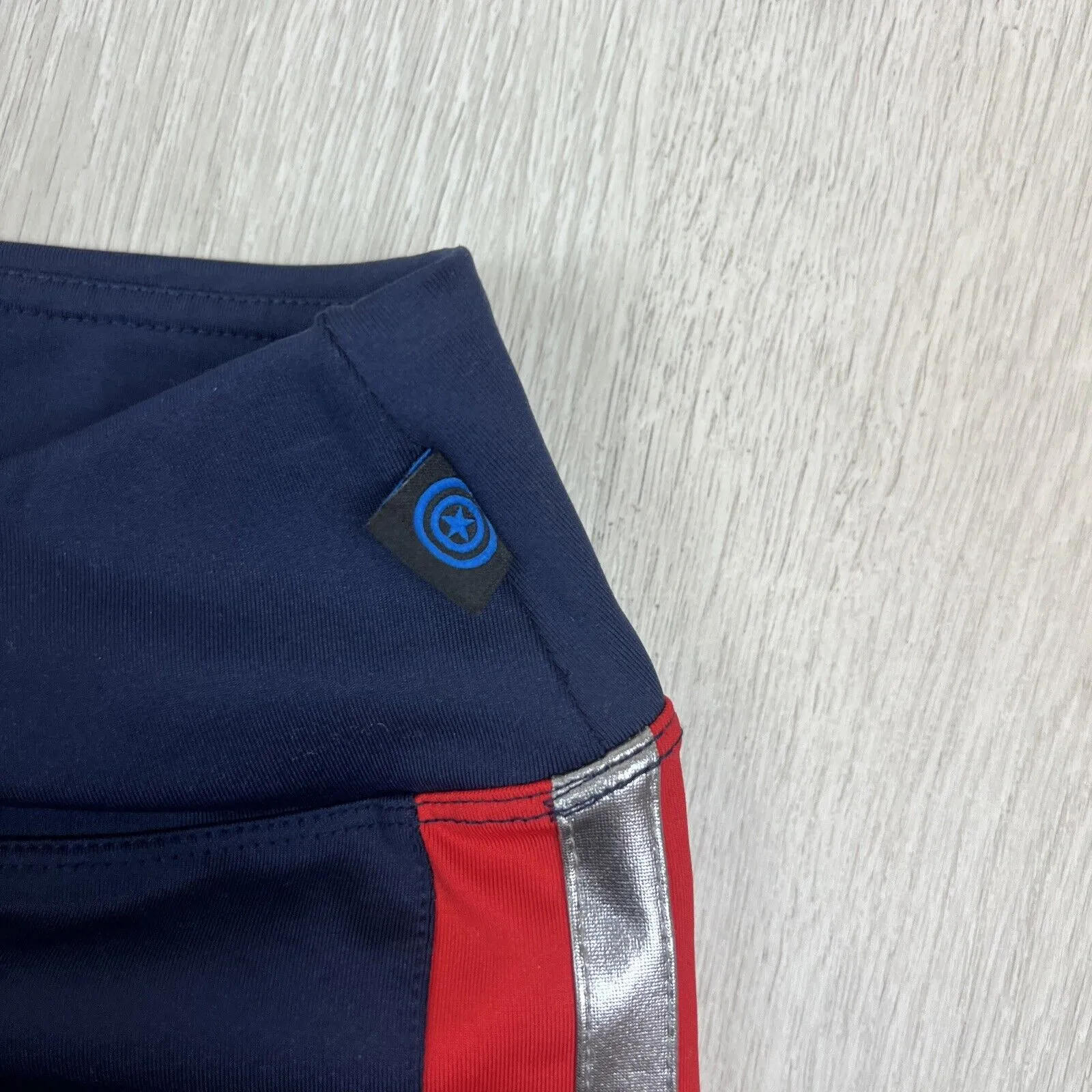 Marvel Hero Elite Series Womens Navy Blue Leggings Size Medium