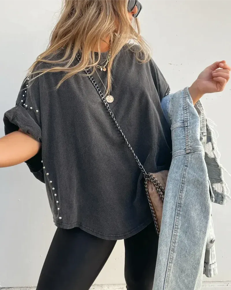 Matilda | Studded Oversized Tee