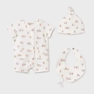 Mayoral Baby Gift Set 9910 Natural Bunny Teddy
