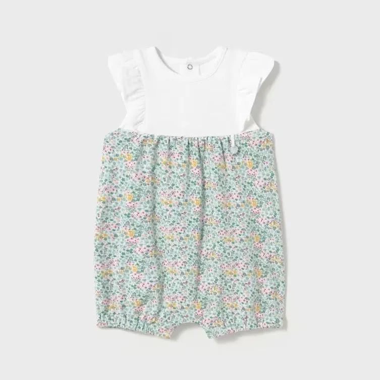 Mayoral Baby Short Romper 1749 Plain White Bodice