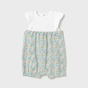 Mayoral Baby Short Romper 1749 Plain White Bodice