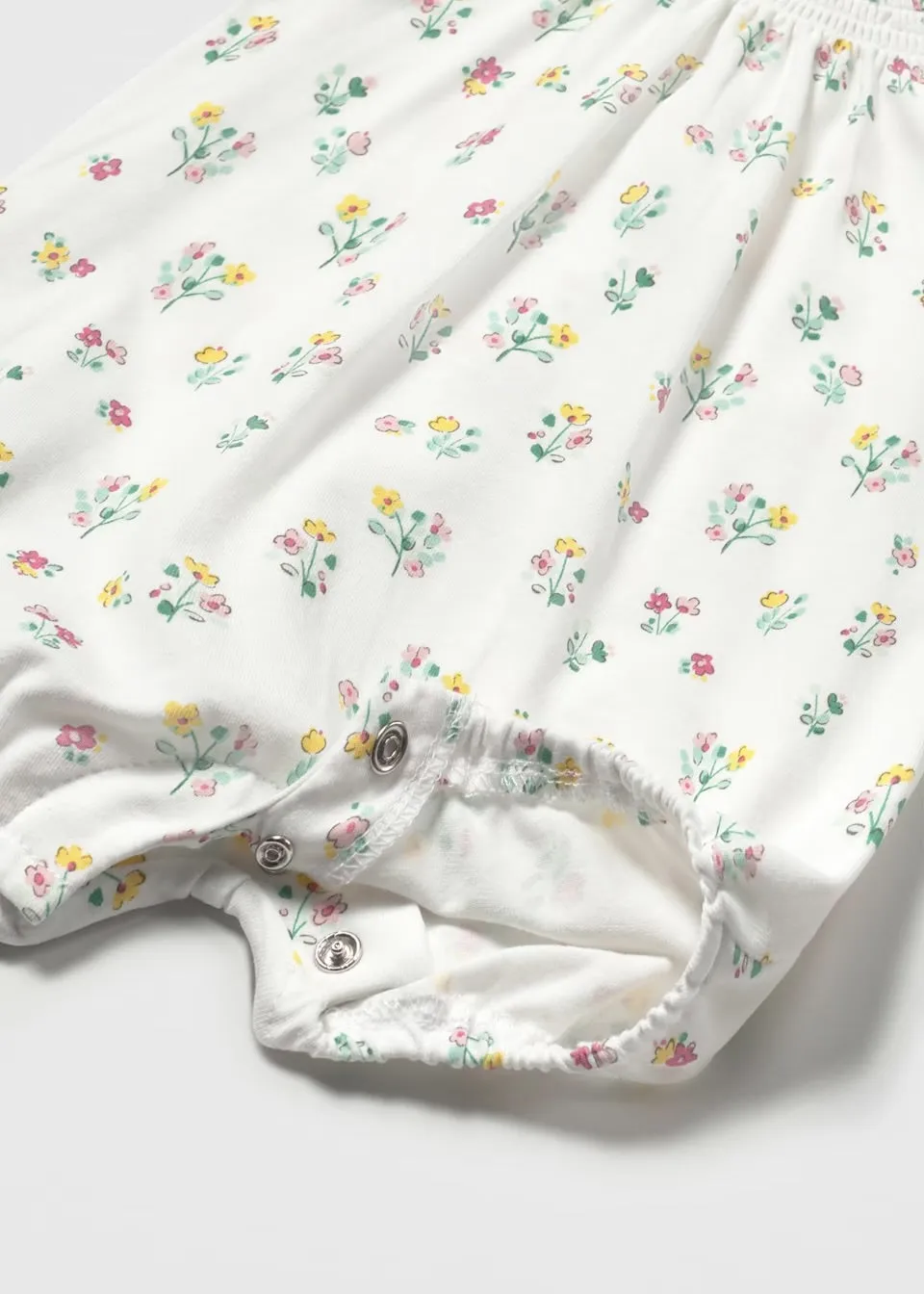 Mayoral Baby Short Romper 1749 White Aop Floral