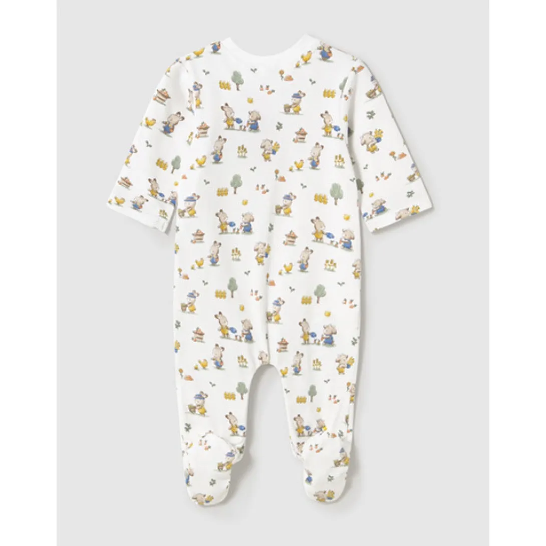 Mayoral Baby Sleepsuit 1709 Bunny Aop Print