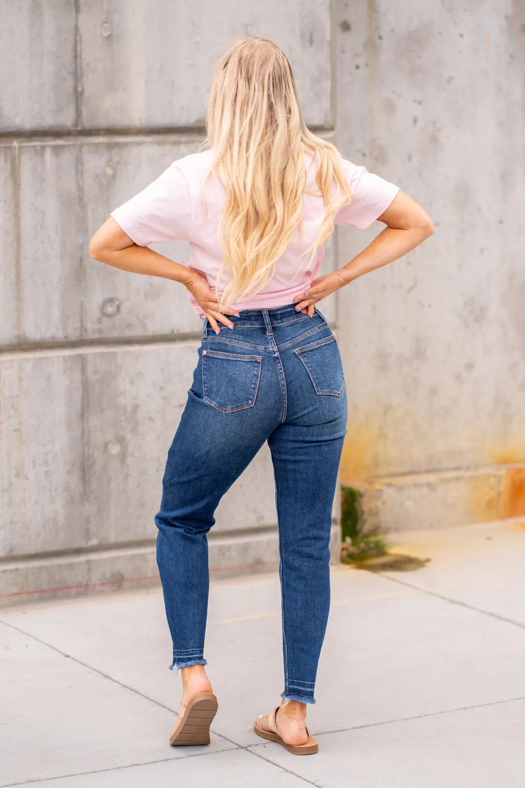 McAllen High Rise Released Hem Straight