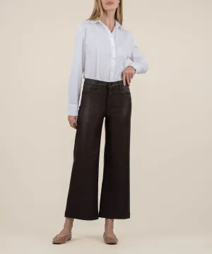 Meg Coated High Rise Wide Leg - FINAL SALE