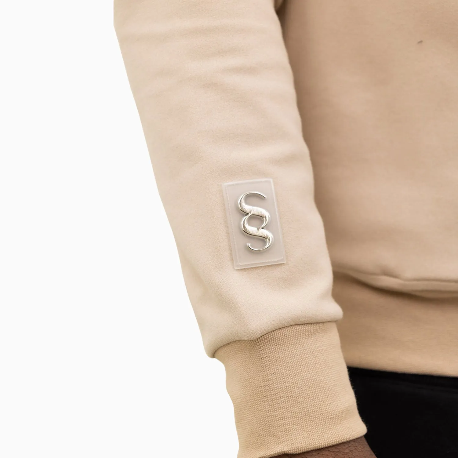 Men's Chenille Patch Pull Over Hoodie