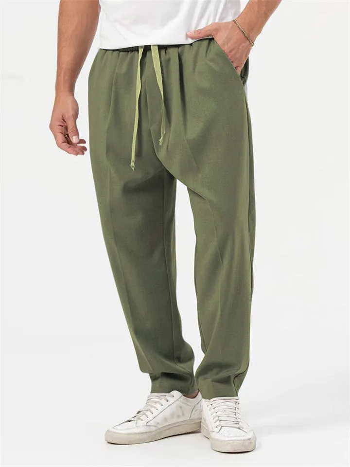 Men's Cool Street Style Oversized Outfits Hem Shirt   Baggy Pants