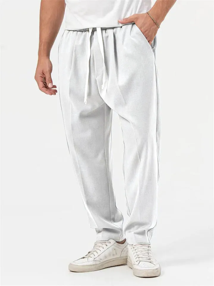 Men's Cool Street Style Oversized Outfits Hem Shirt   Baggy Pants