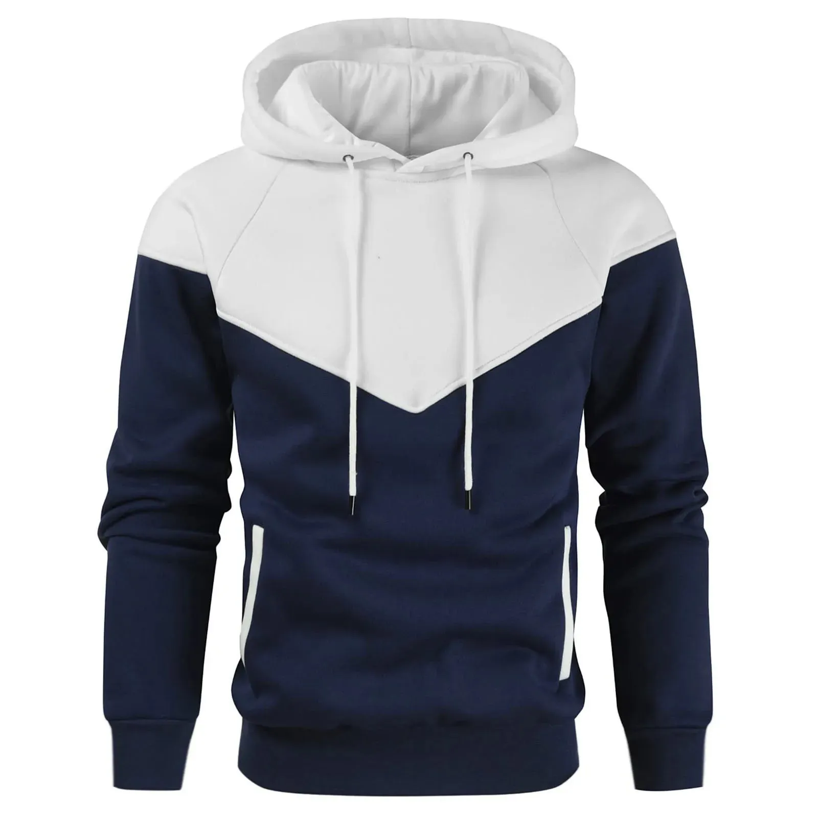 Men's Patchwork Hoodie Sweatshirt