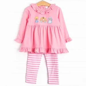 Midnight Magic Applique Legging Set, Pink