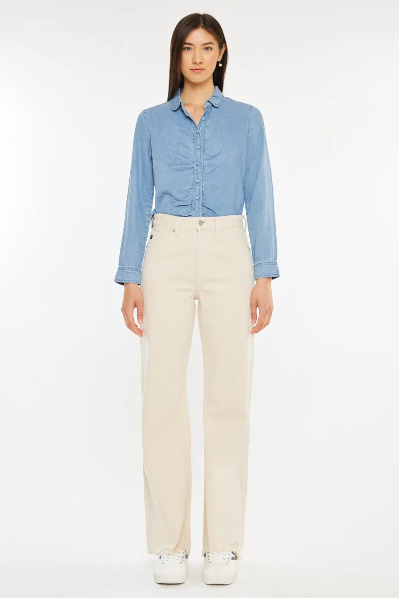 Mikaella Ultra High Rise 90's Flare Jeans
