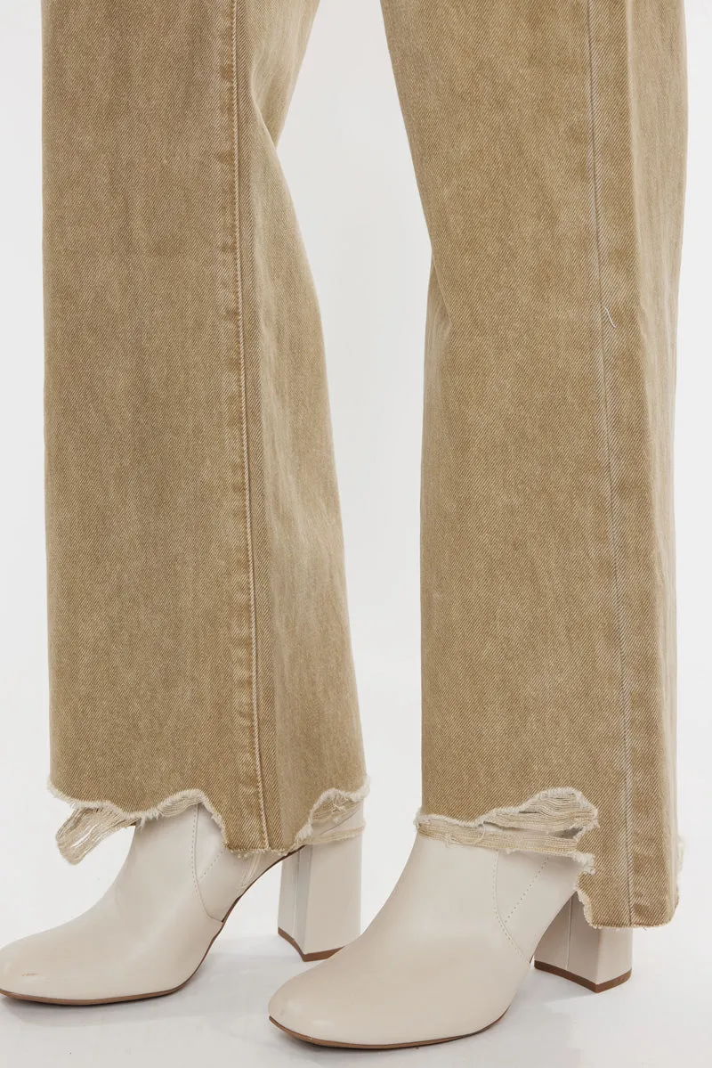 Mikaella Ultra High Rise 90's Flare Jeans