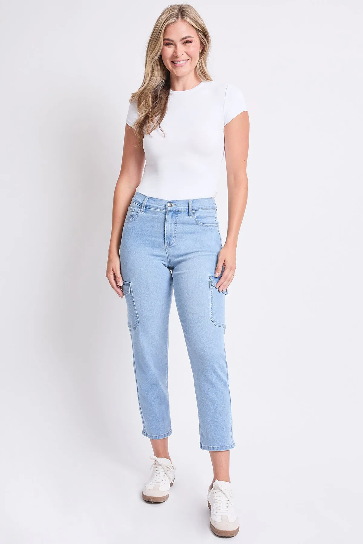 Missy High Rise Slim Straight Cargo Jeans, Pack of 6