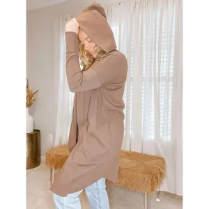 Mona Hooded Cardigan (Cocoa)