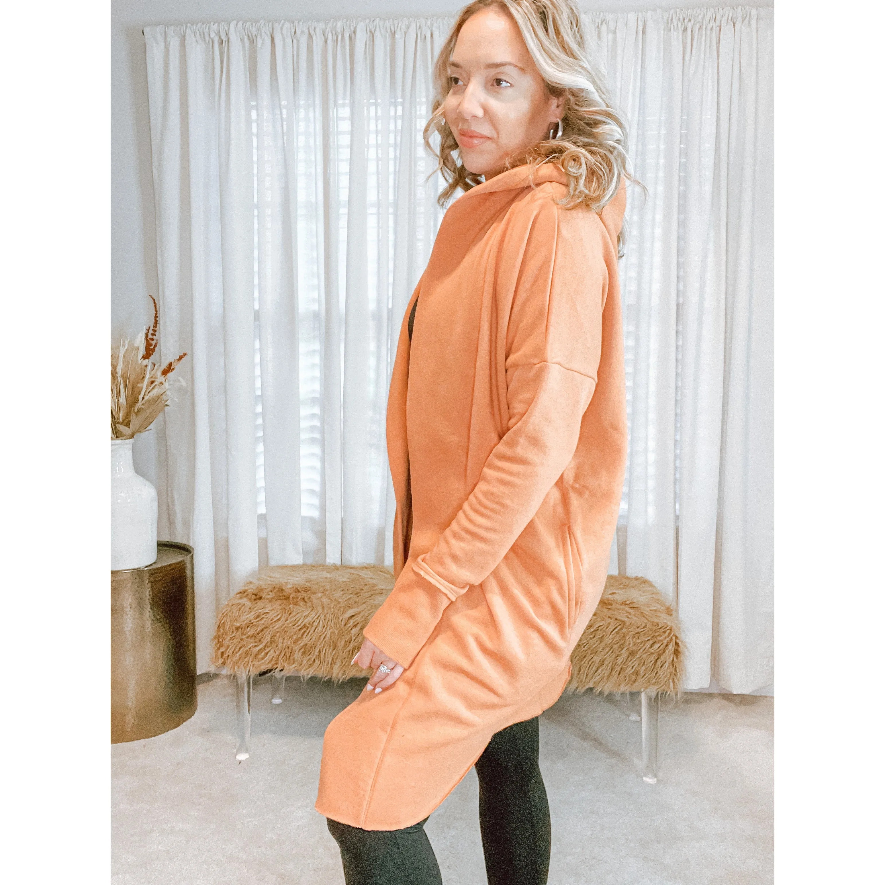 Mona Hooded Cardigan (Ginger)