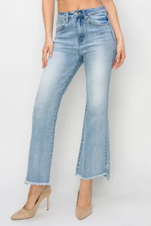 Morgan -High Rise Cropped Straight Jeans