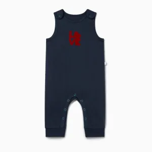MORI Organic Cotton Love Romper - Navy