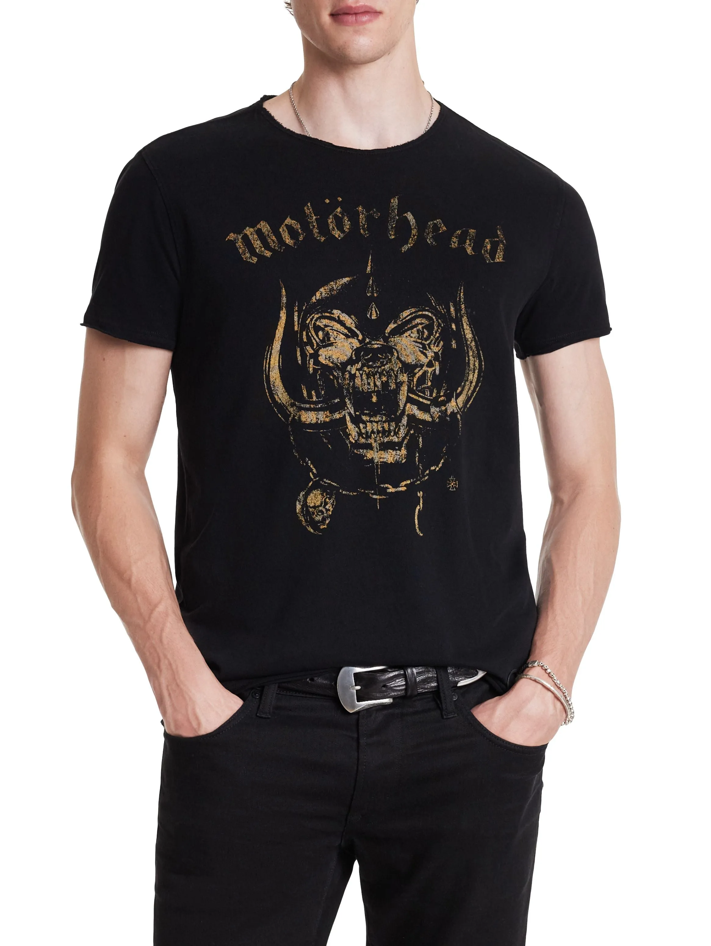 MOTORHEAD RAW EDGE TEE (BLACK) - JOHN VARVATOS