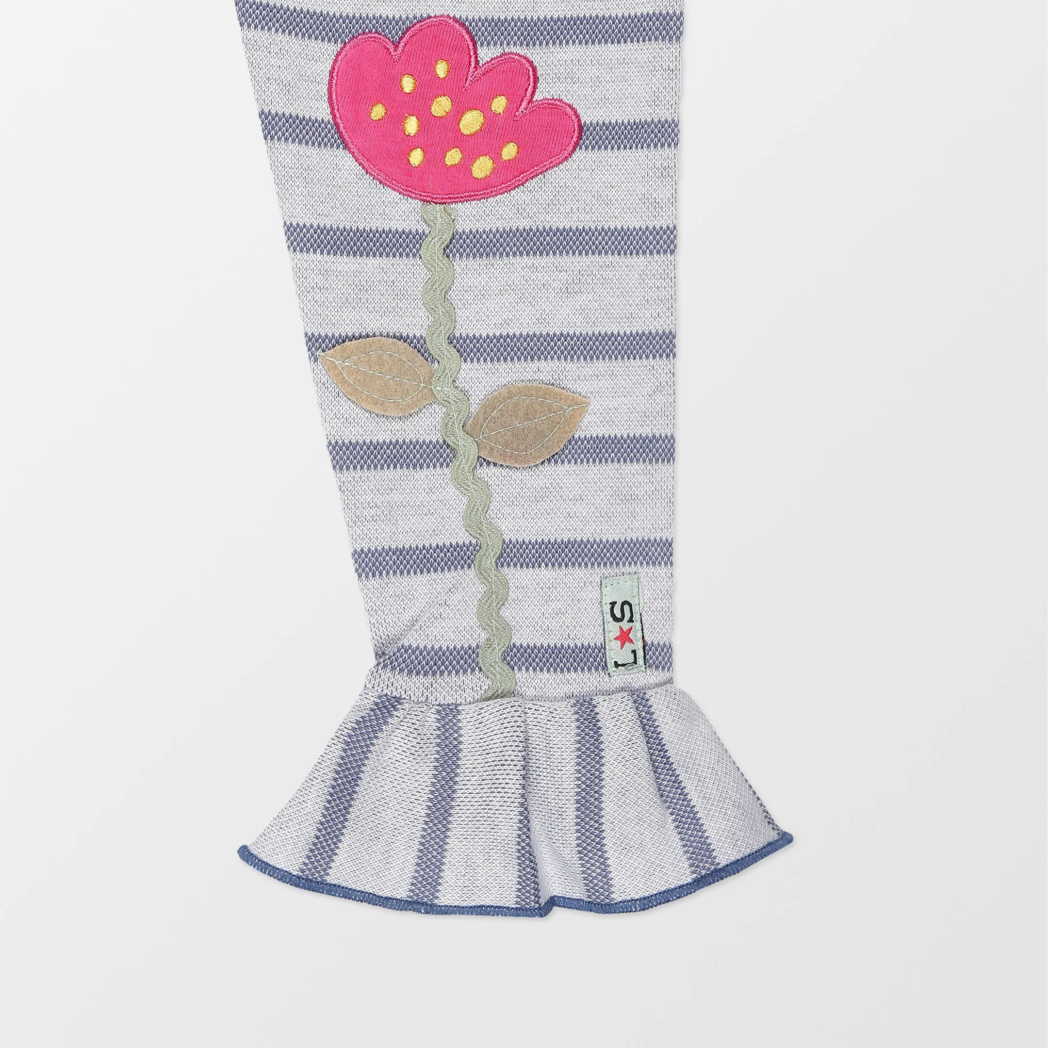 Multicoloured Stripe Print Leggings