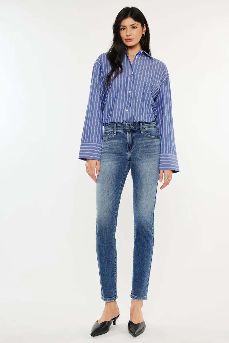 Myra Mid Rise Cigarette Leg Jeans
