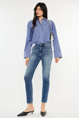 Myra Mid Rise Cigarette Leg Jeans