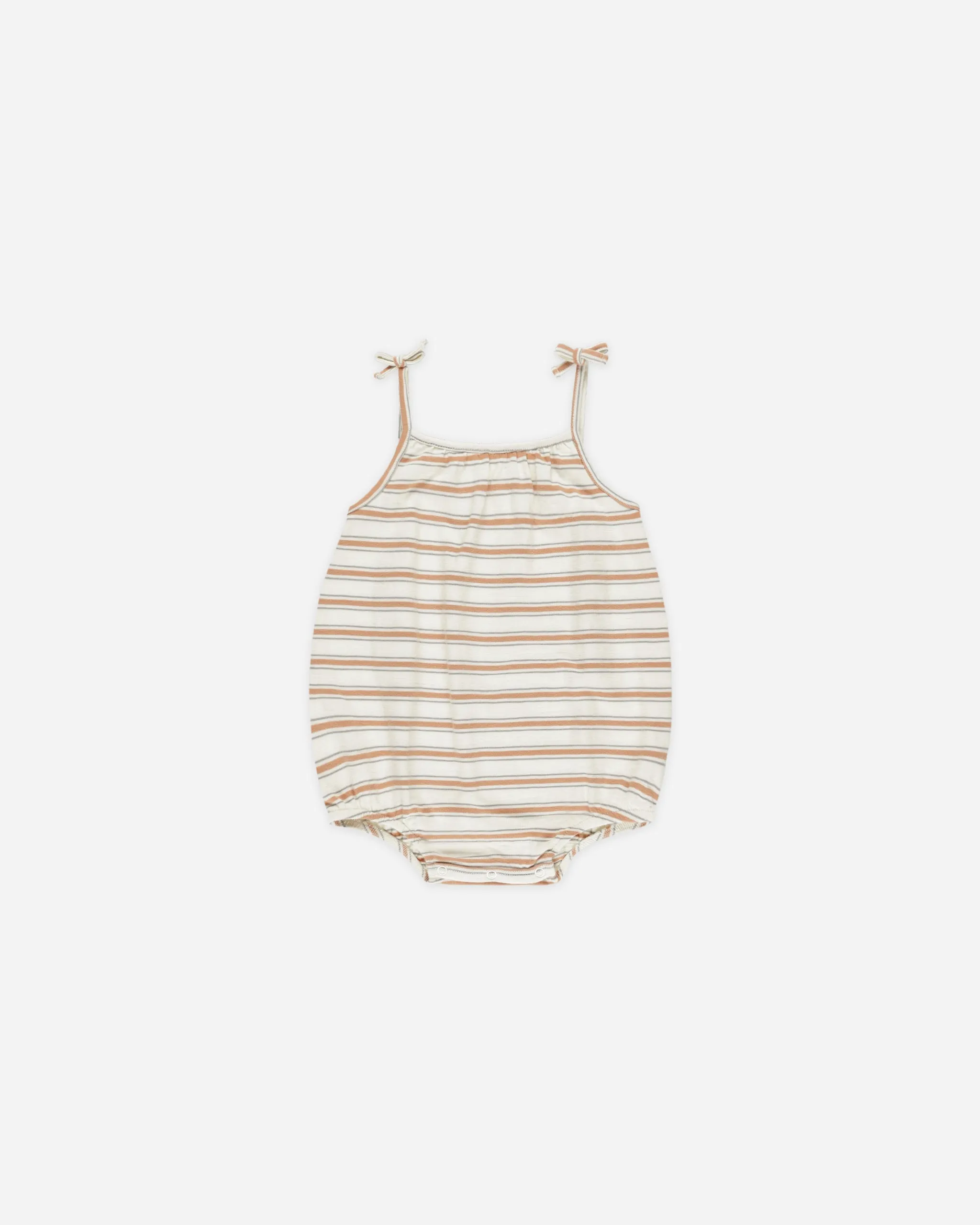 Nala Romper || Grapefruit Stripe