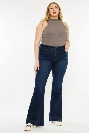 Nancy High Rise Flare Jeans (Plus Size)