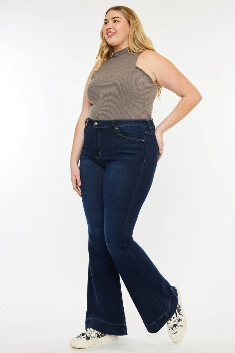 Nancy High Rise Flare Jeans (Plus Size)