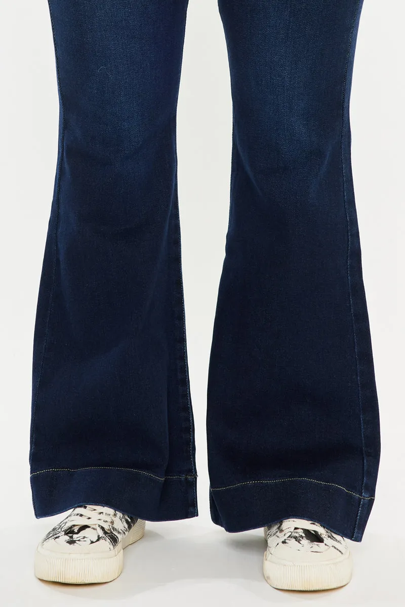 Nancy High Rise Flare Jeans (Plus Size)