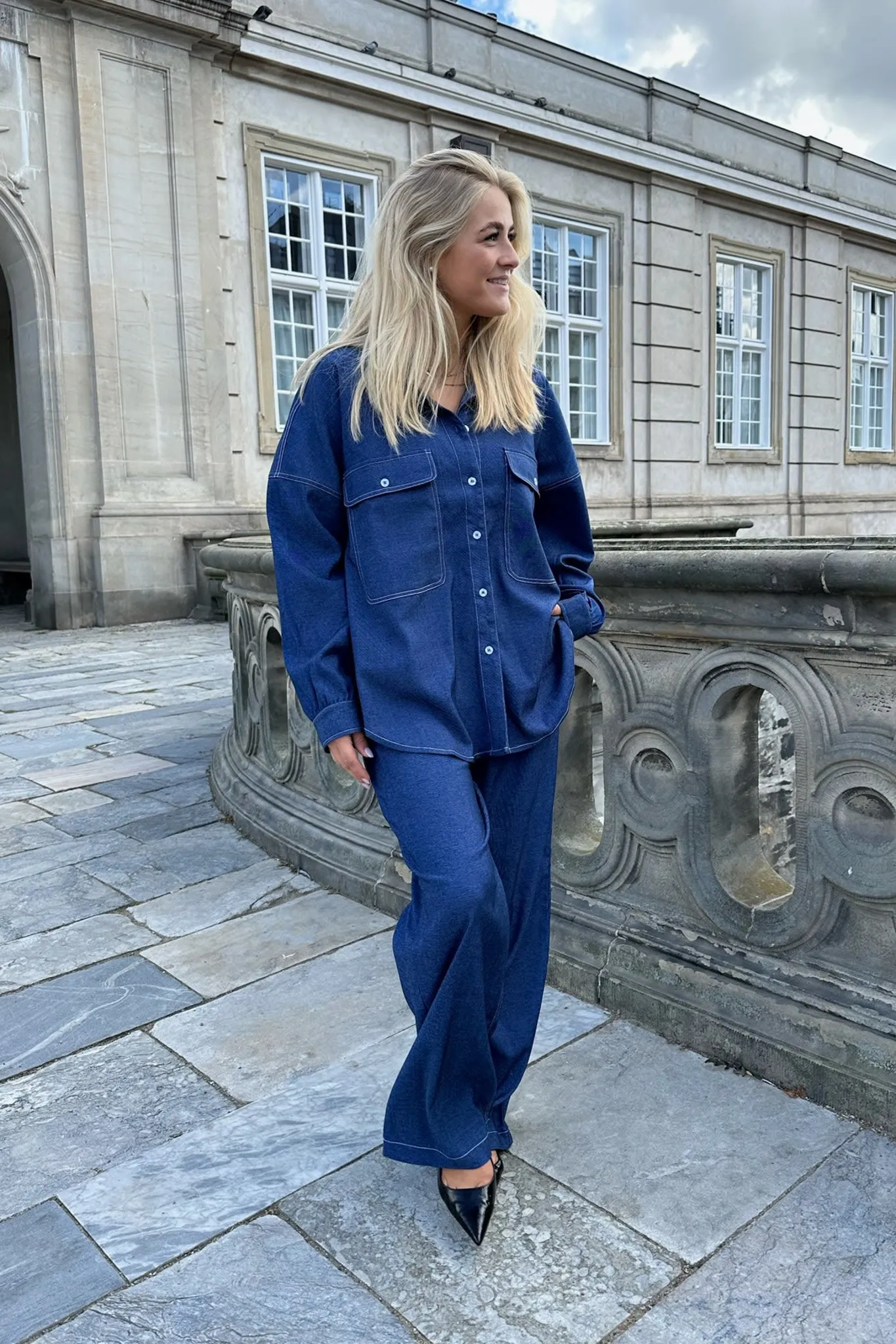 NannaIC Skjorte - Denim Blå