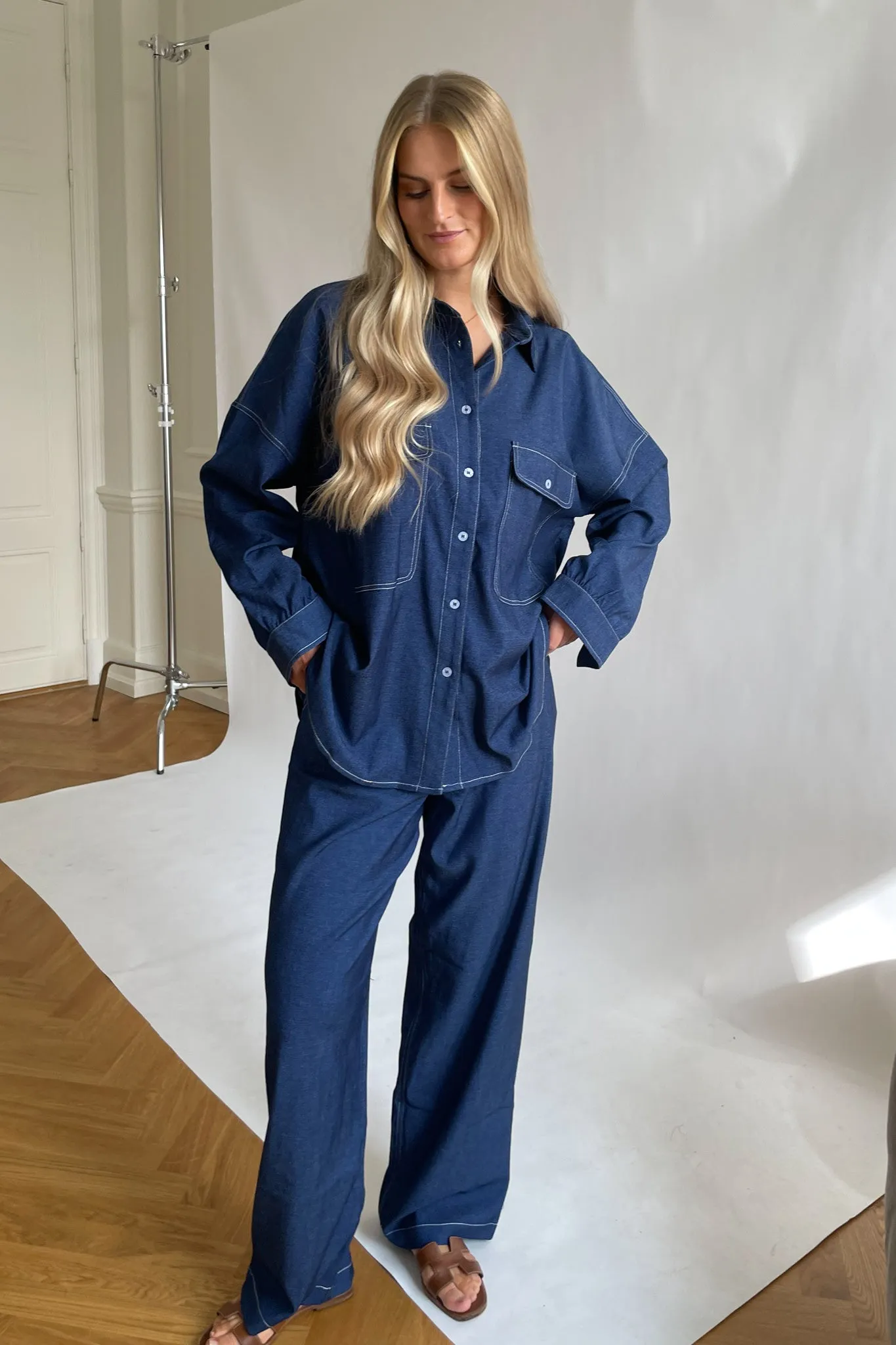 NannaIC Skjorte - Denim Blå