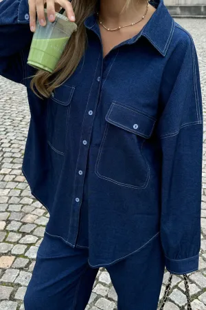NannaIC Skjorte - Denim Blå