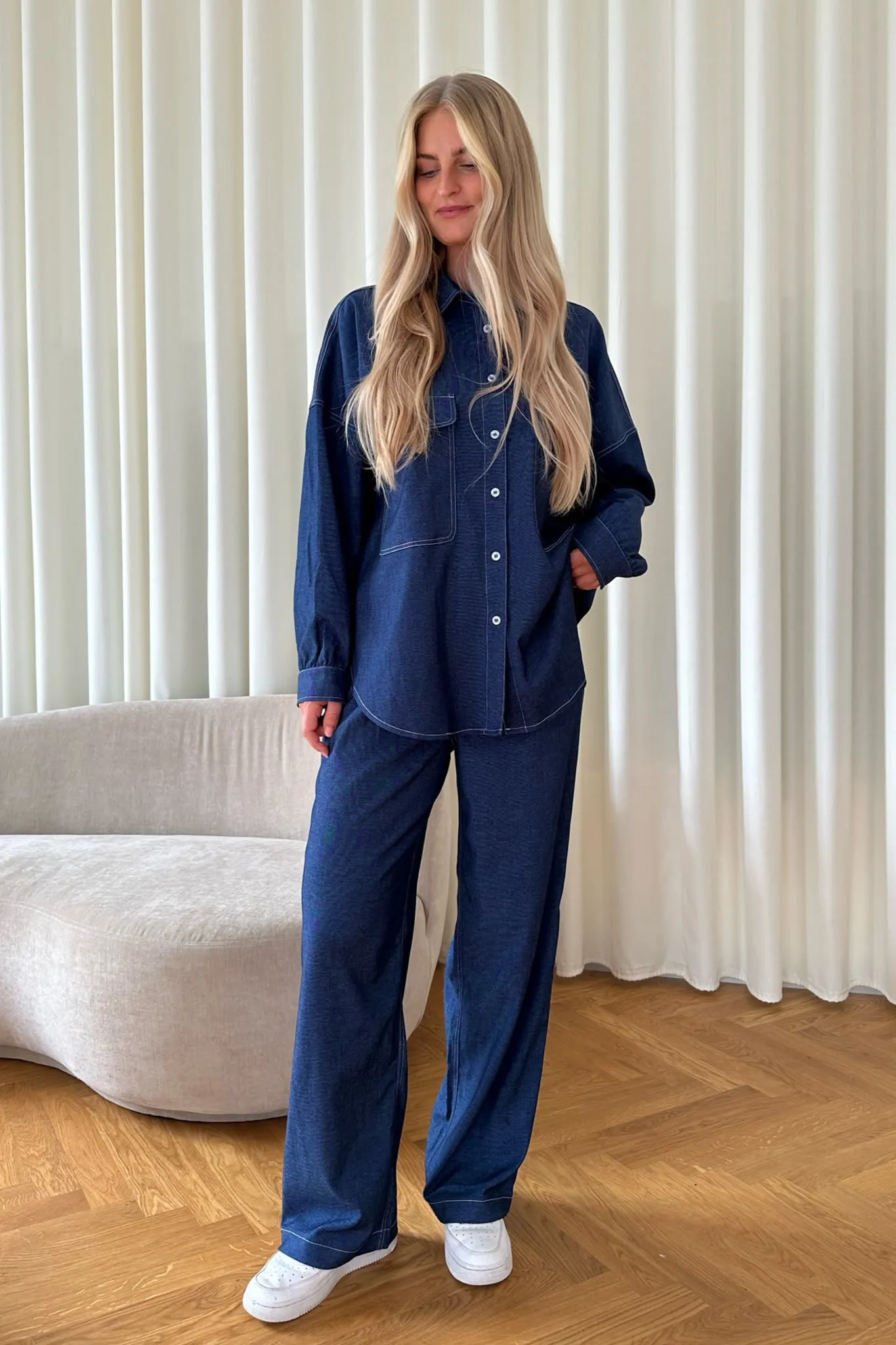 NannaIC Skjorte - Denim Blå