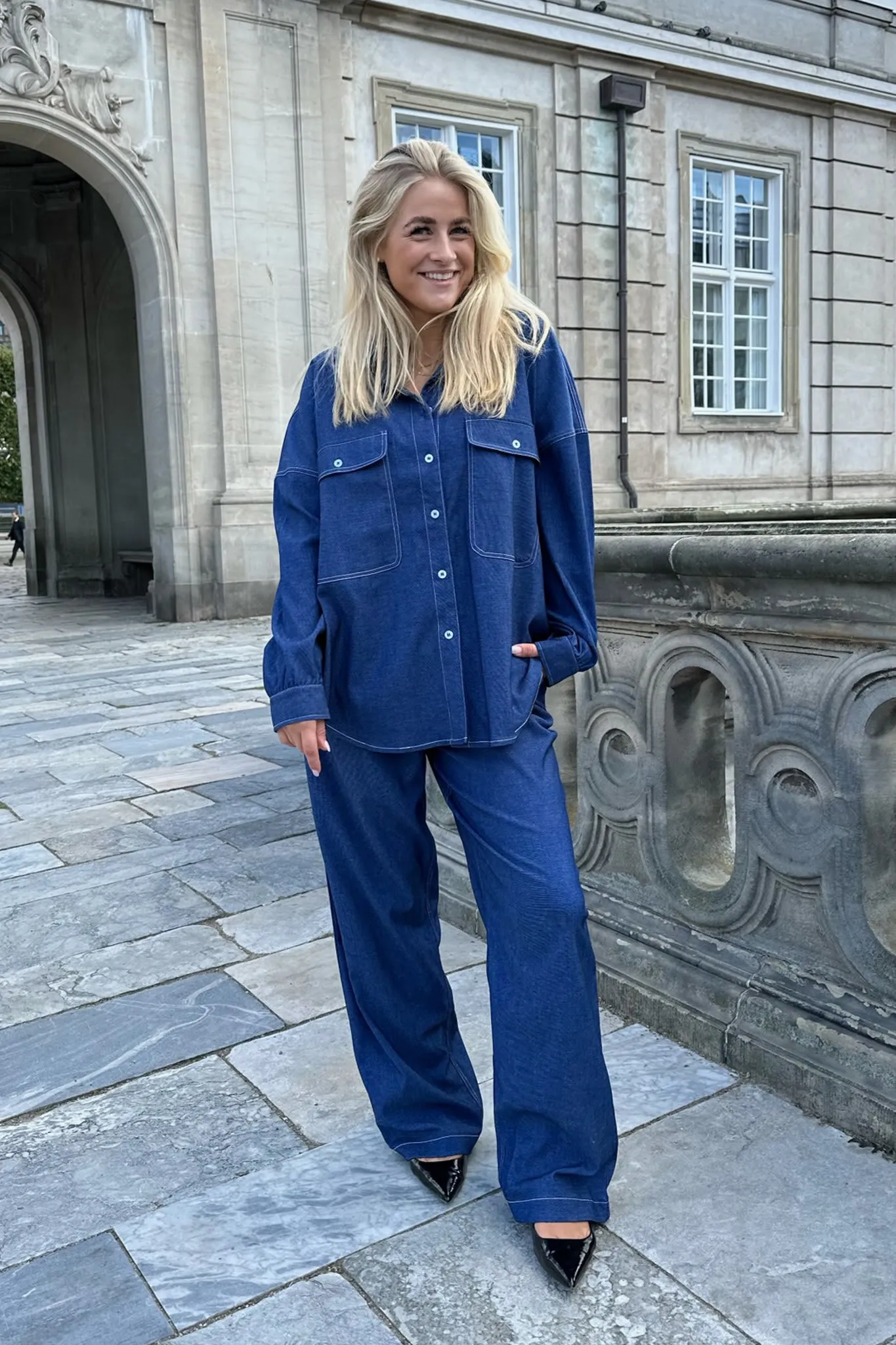 NannaIC Skjorte - Denim Blå