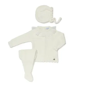 New In Juliana Girls Cream Knitted 2 Piece Set