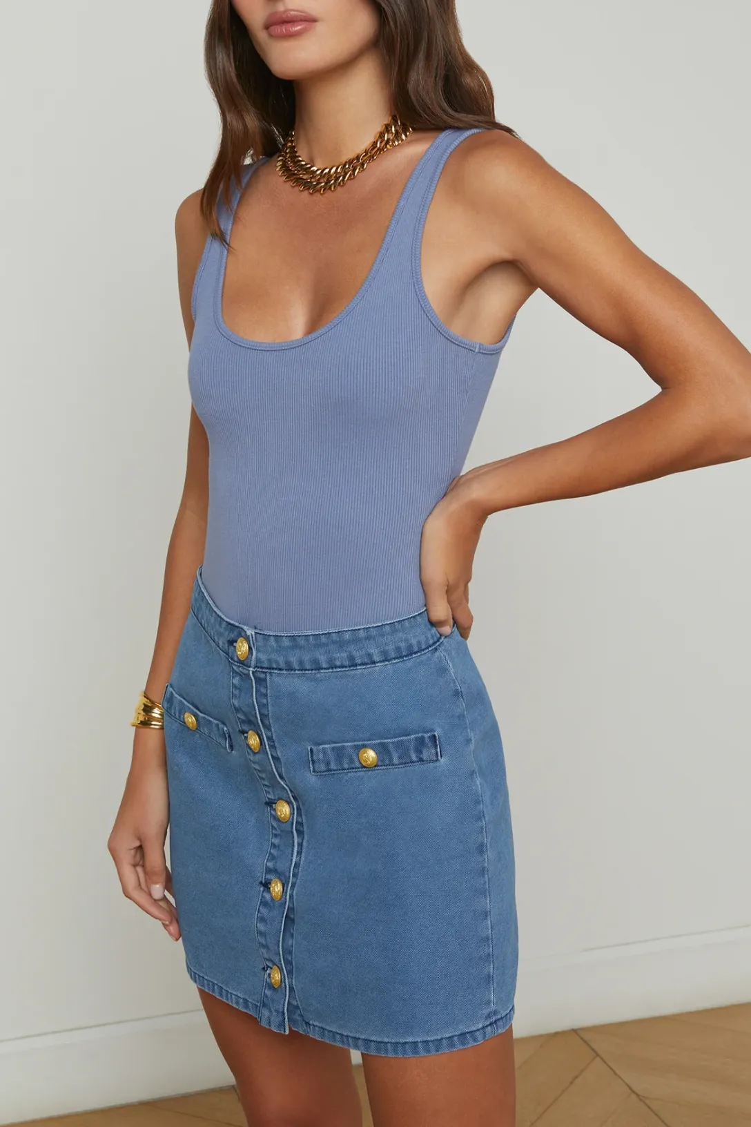 Nica Scoopneck Bodysuit | Wild Wind
