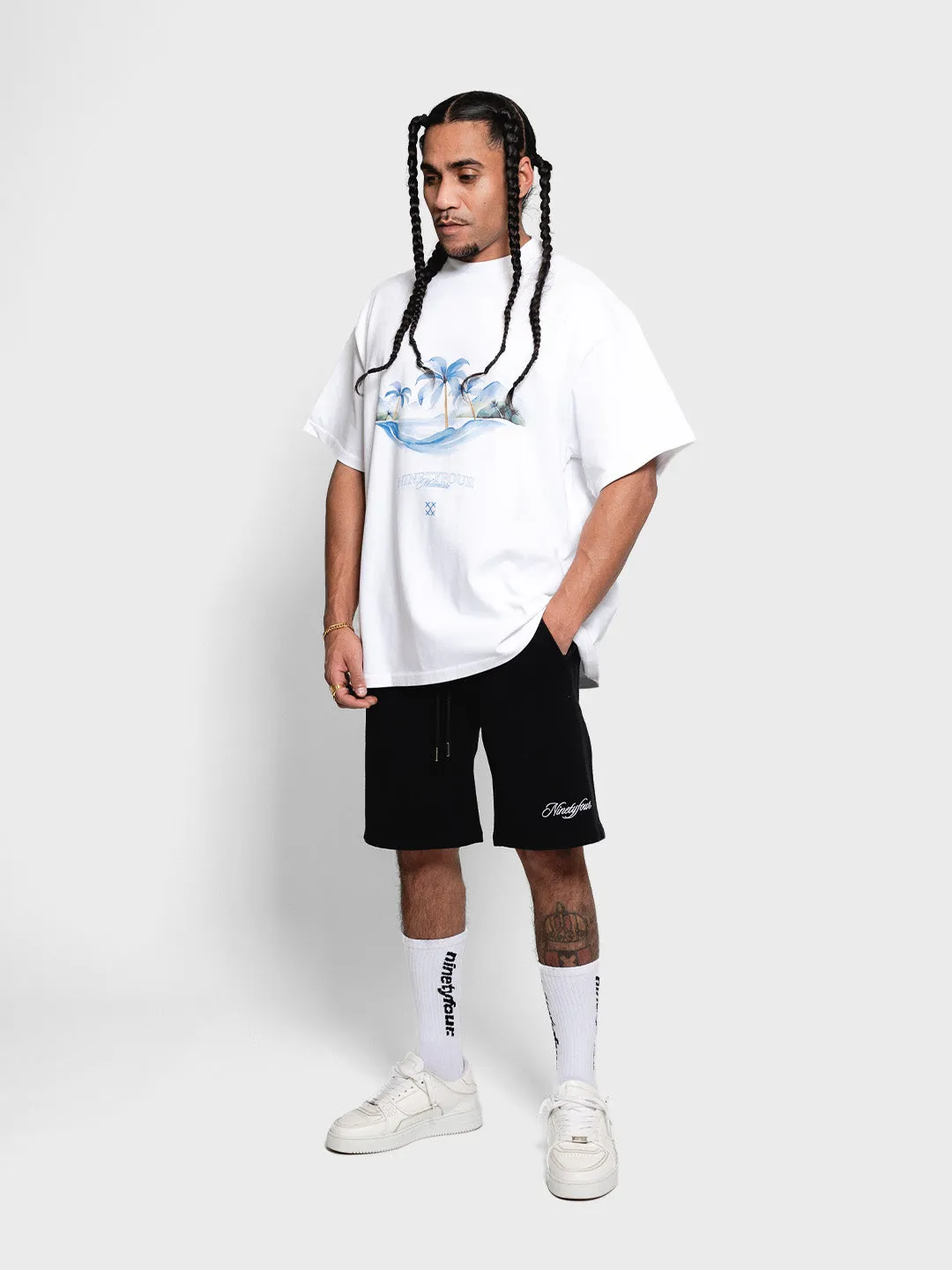 Ninetyfour Ocean Wave T-Shirt | White