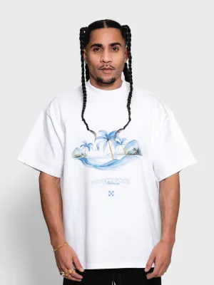 Ninetyfour Ocean Wave T-Shirt | White
