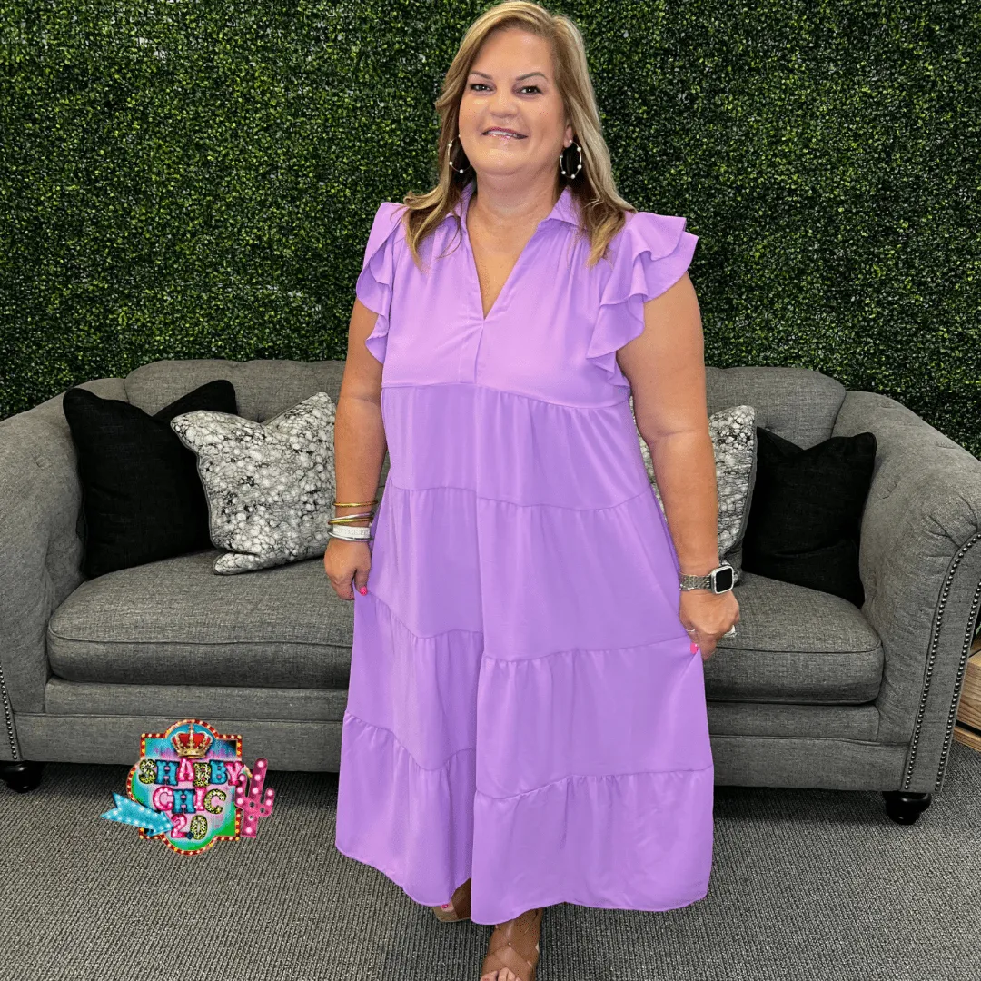 No Going Back Dress - Lavendar