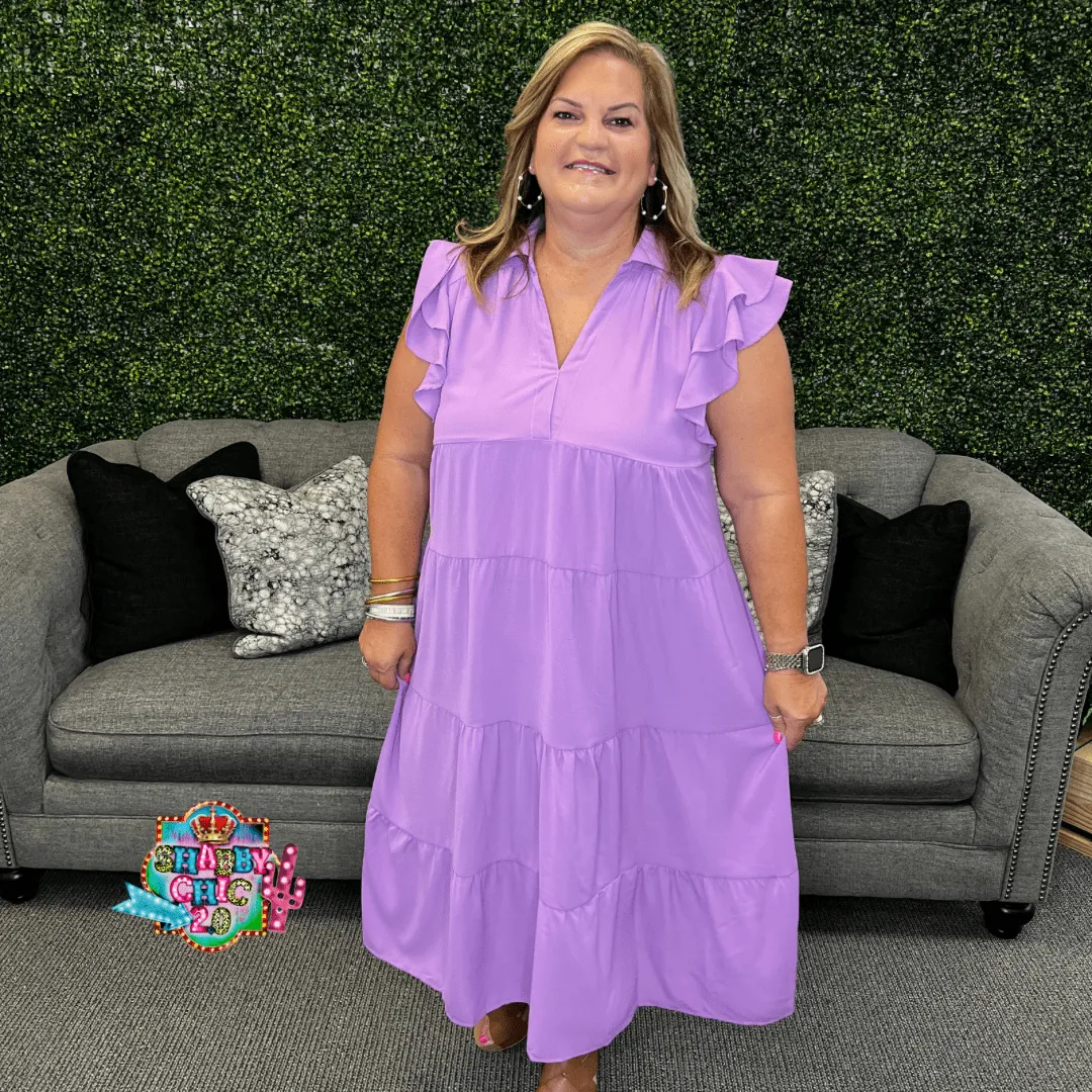 No Going Back Dress - Lavendar
