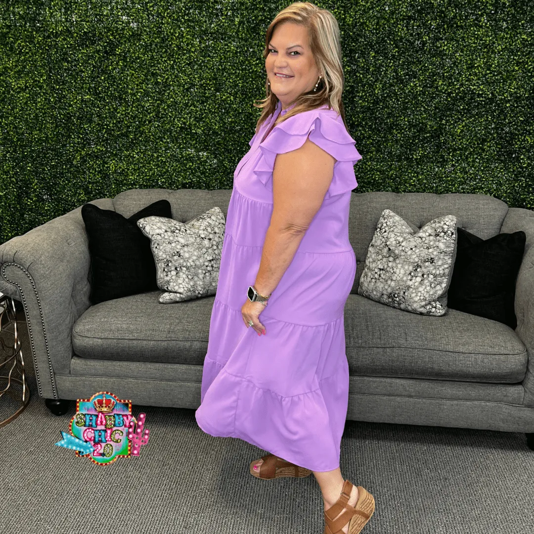 No Going Back Dress - Lavendar