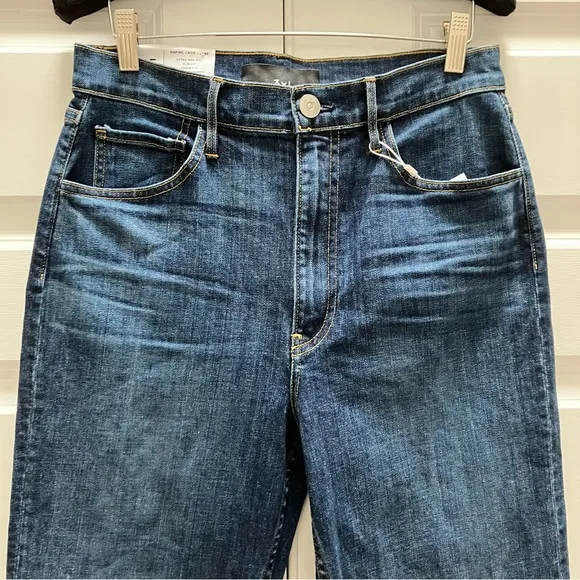 NWT 3x1 Denim NYC Empire Crop Flare High Rise Jeans Mia Wash Blue size 28