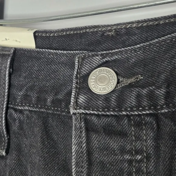 NWT Levi’s 501 Premium High Rise Jeans Shorts Cut Offs Black button fly size 29