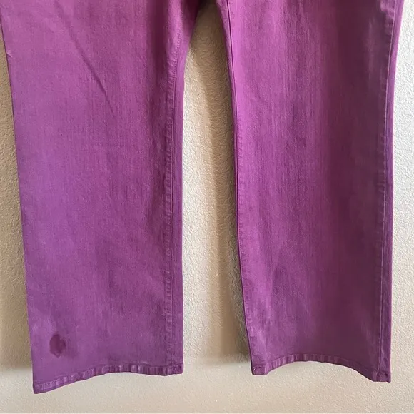 NYDJ Barbara Bootcut High Rise Burgundy Color Jeans Size 20W NWT