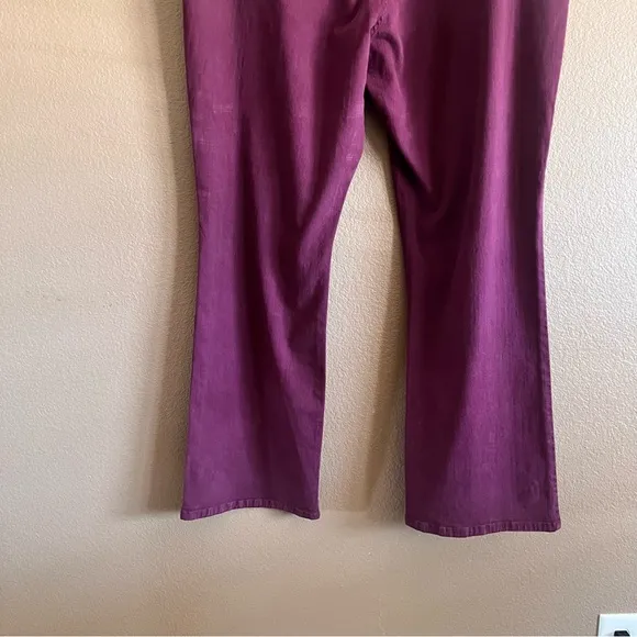 NYDJ Barbara Bootcut High Rise Burgundy Color Jeans Size 20W NWT