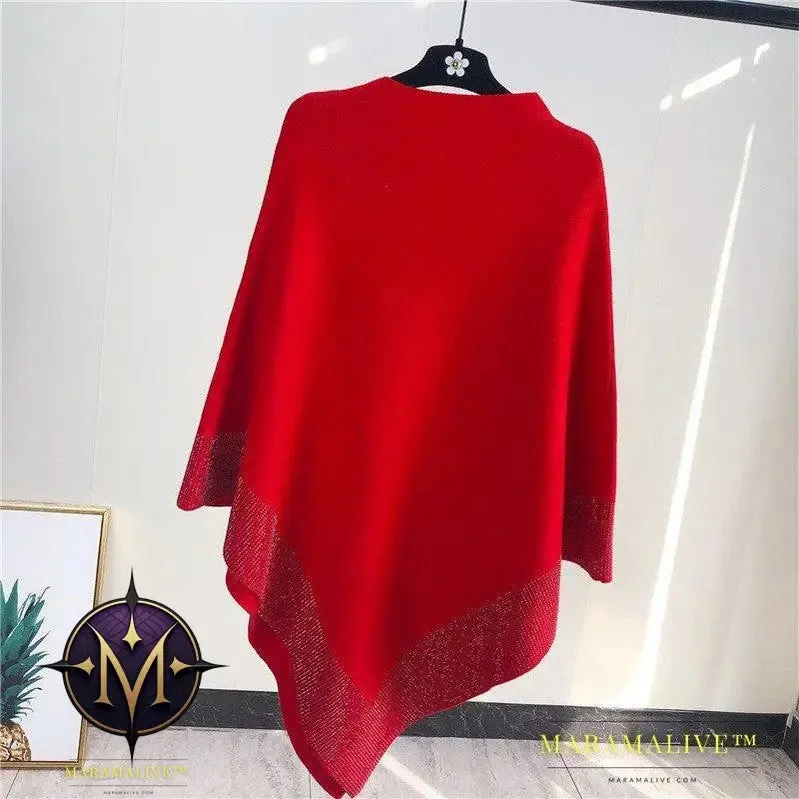 Outer Bat Sweater With Diamond Studded Black Sweater