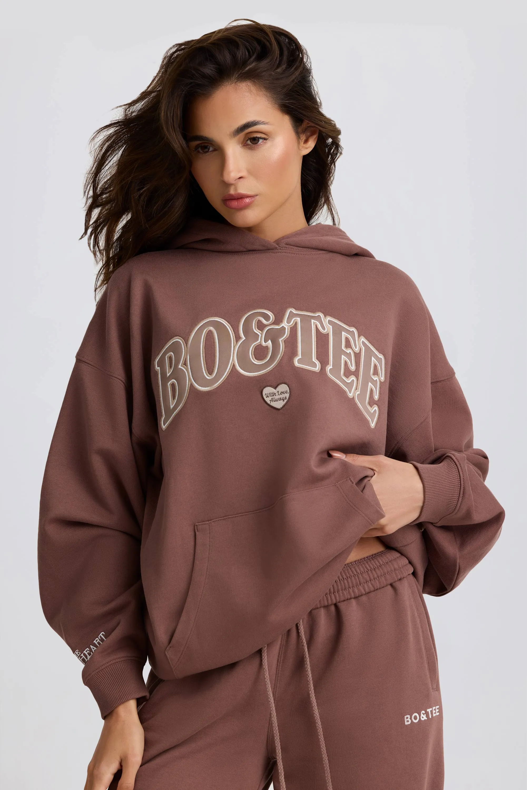 Oversized Hoodie in Mocha