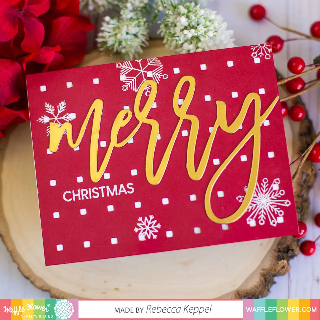 Oversized Merry Stamp Set