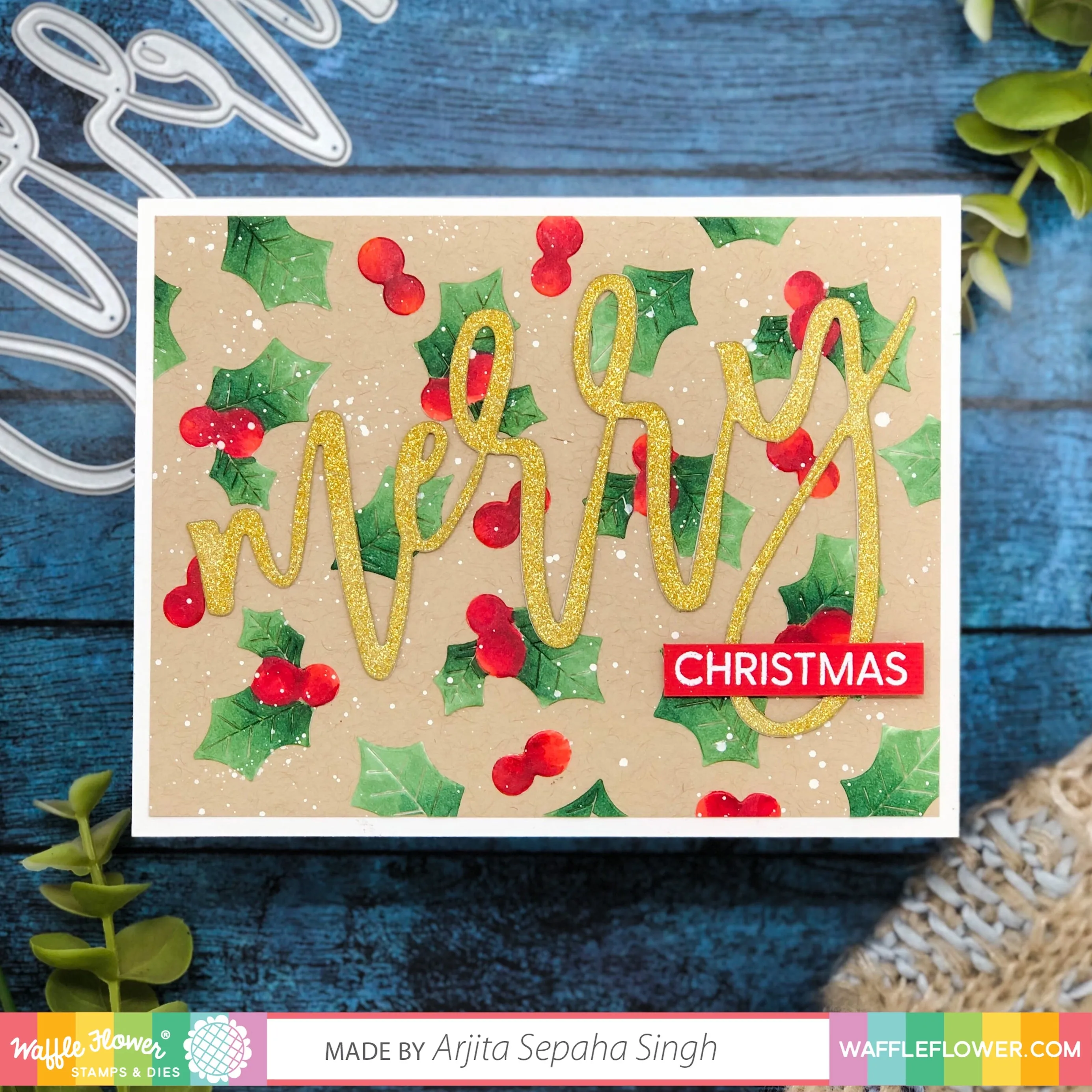 Oversized Merry Stamp Set