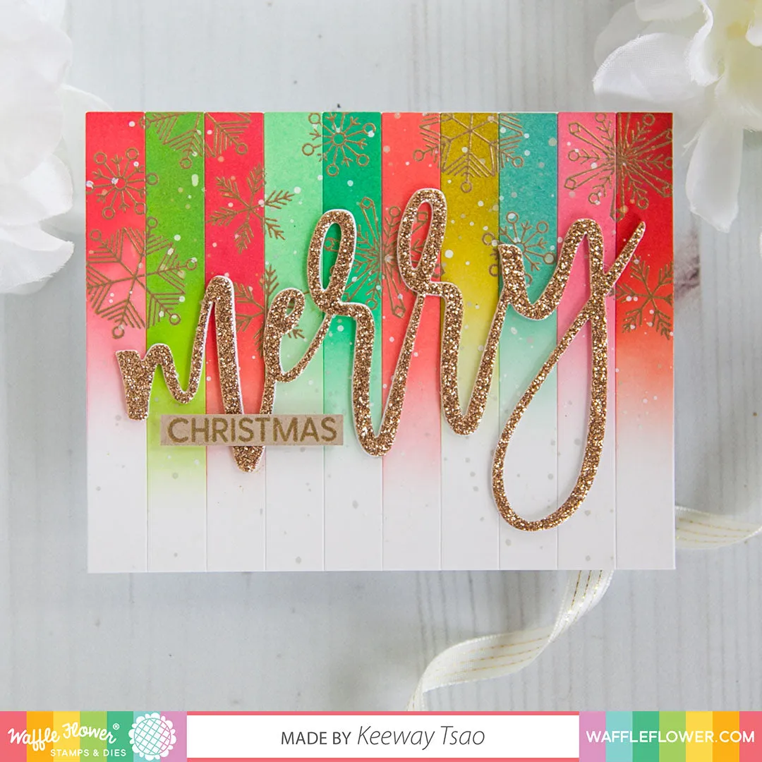 Oversized Merry Stamp Set